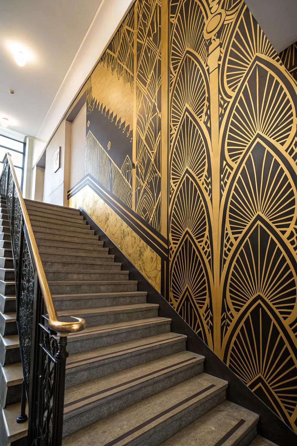 Add Art Deco beauty to your staircase.