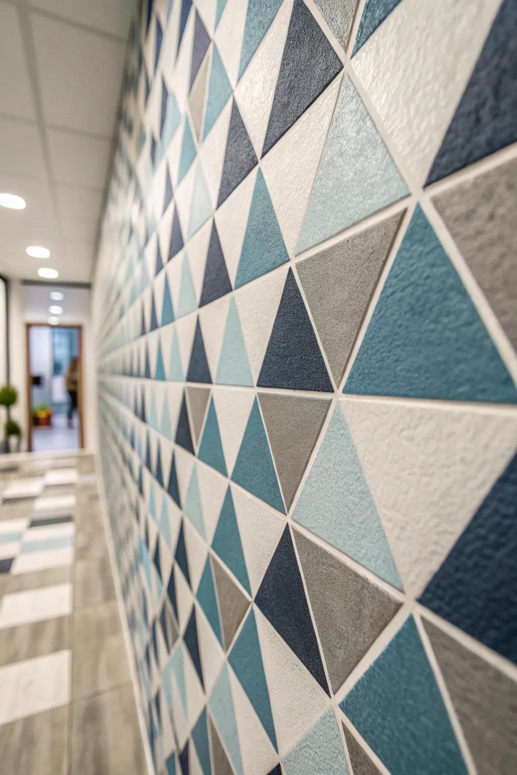 Geometric patterns create a unique element in your streaming setup.