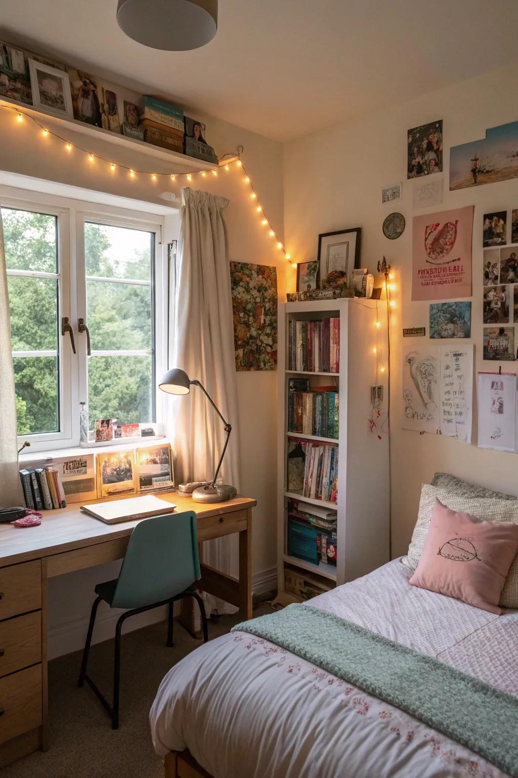 Layered illumination improves the space&rsquo;s atmosphere.