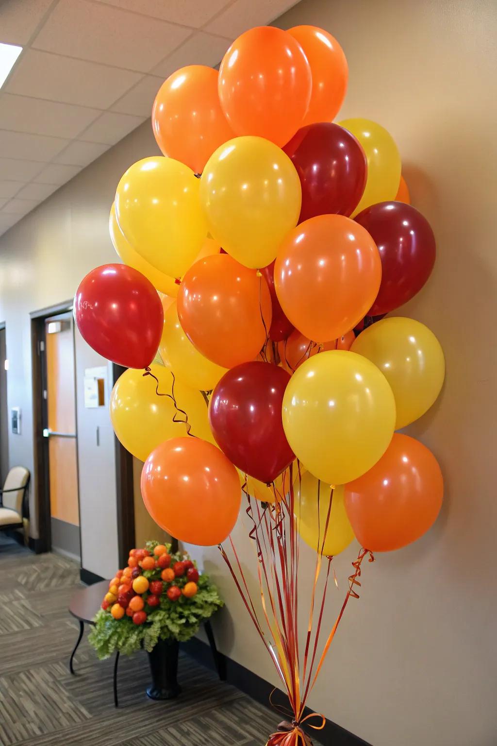 Add a playful touch with balloon bouquets.