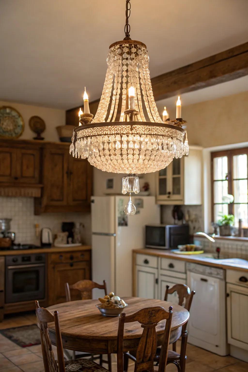 A fitting adds a touch of luxury and elegance.