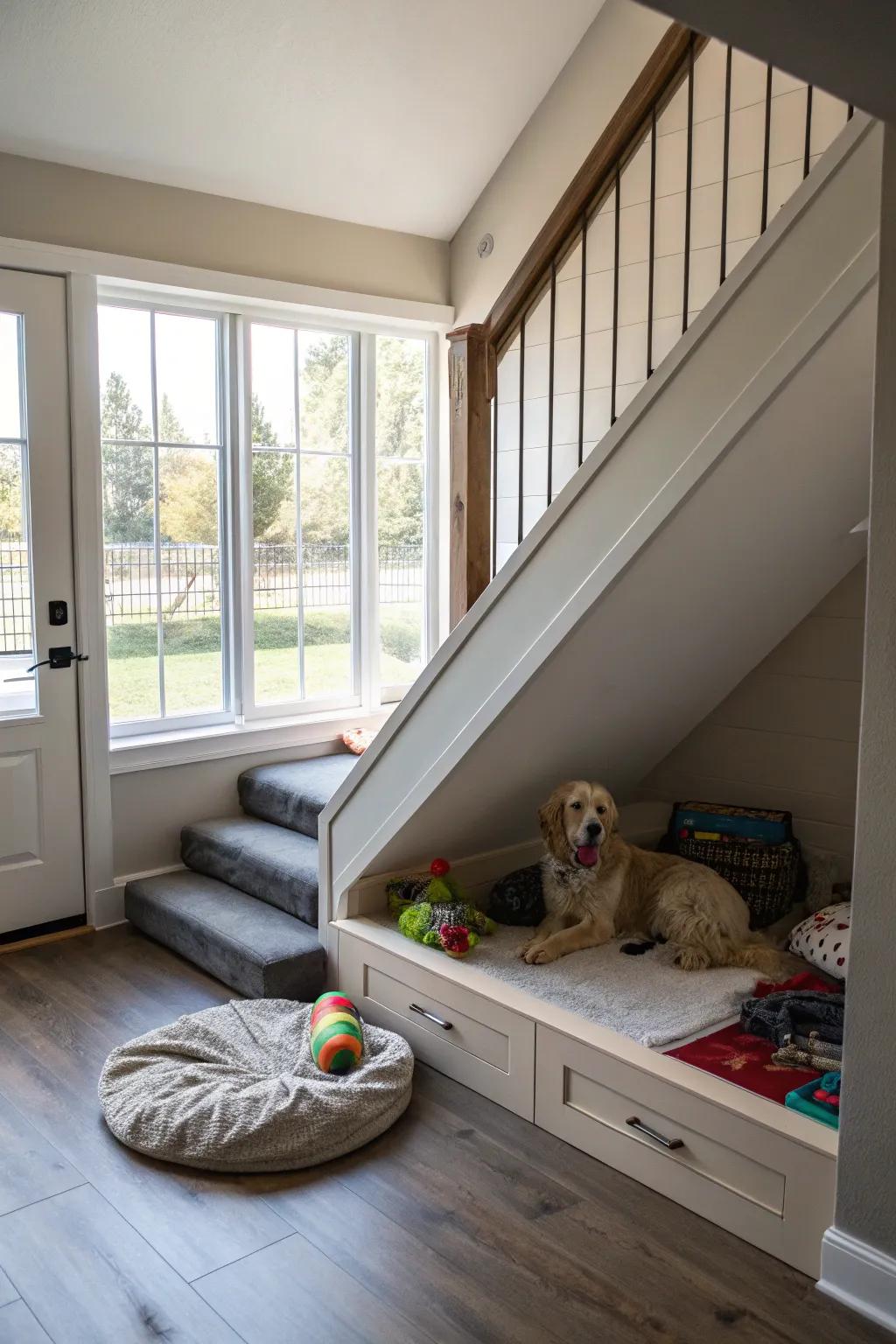 A view can keep your pet happy and connected to the house.