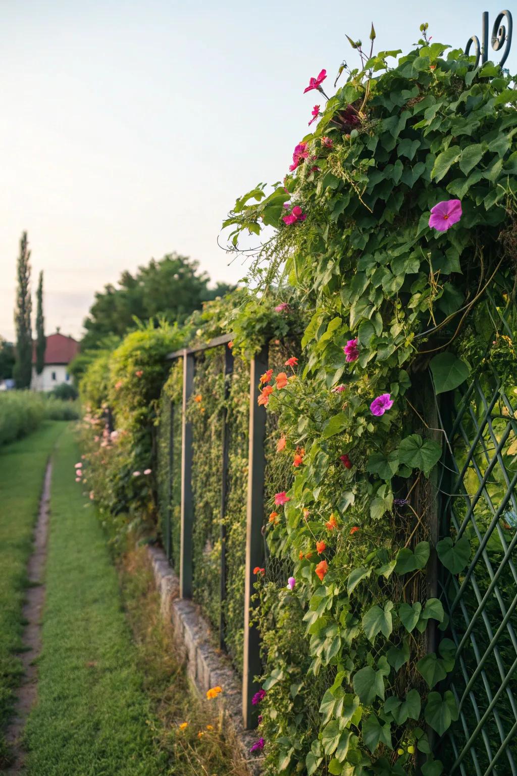Flourishing walls add life and texture to your fence.
