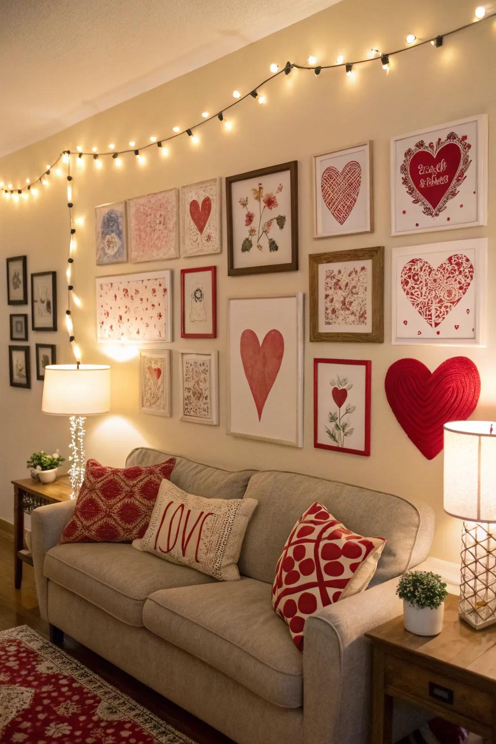 Refreshing graphic decorations for Valentine's Day