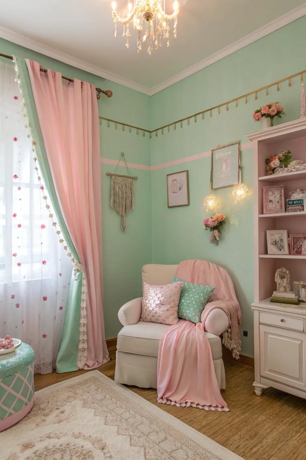 Classic colors evoke vintage vibes.