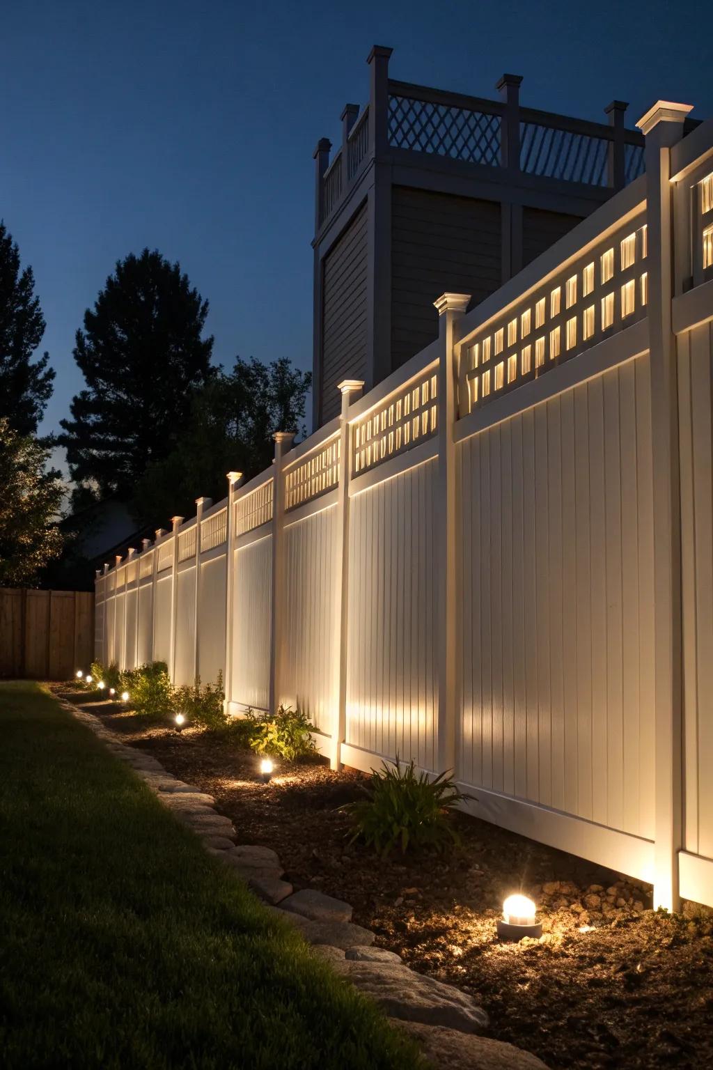 Under-lighting adds drama and elegance to your landscape.