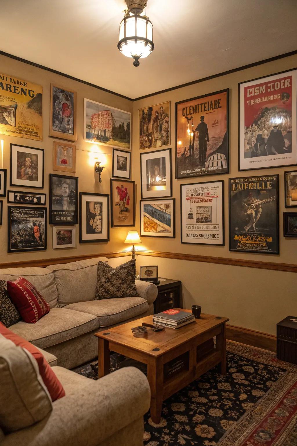 Classic art adds a nostalgic charm.