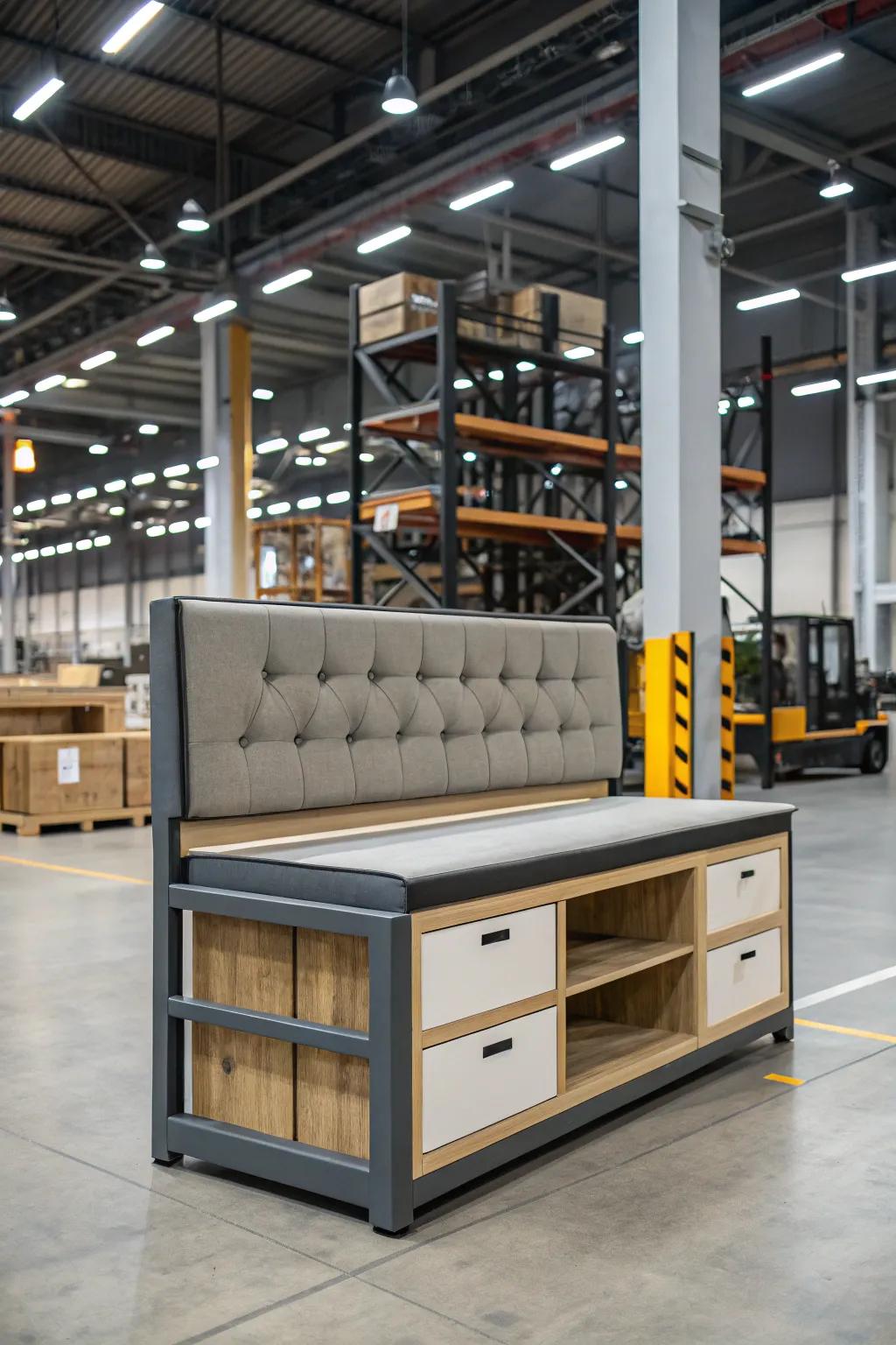 Multi-functional furniture optimizes space and utility.