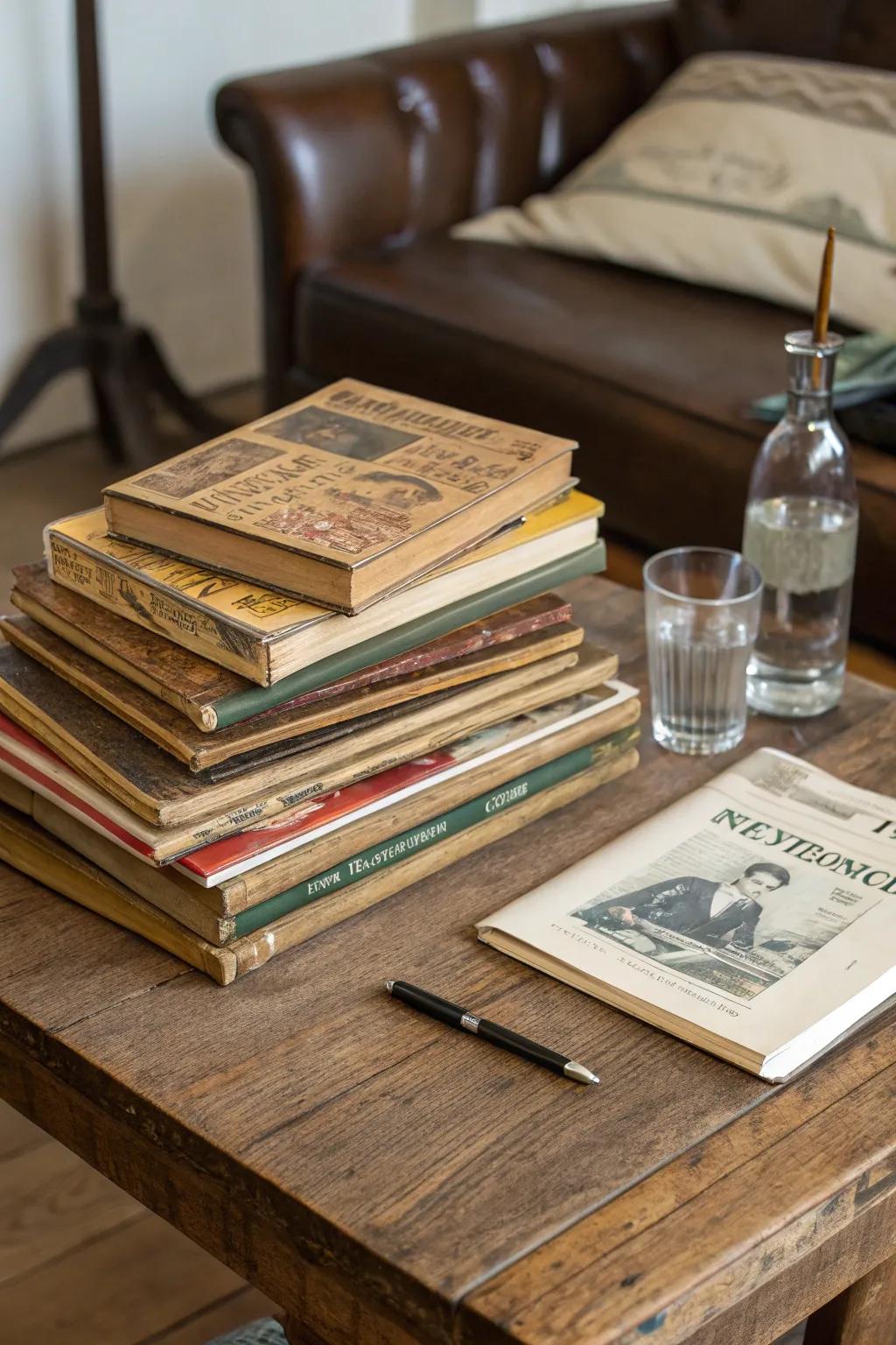 Classic Western publications include persona and storytelling for your table decor.