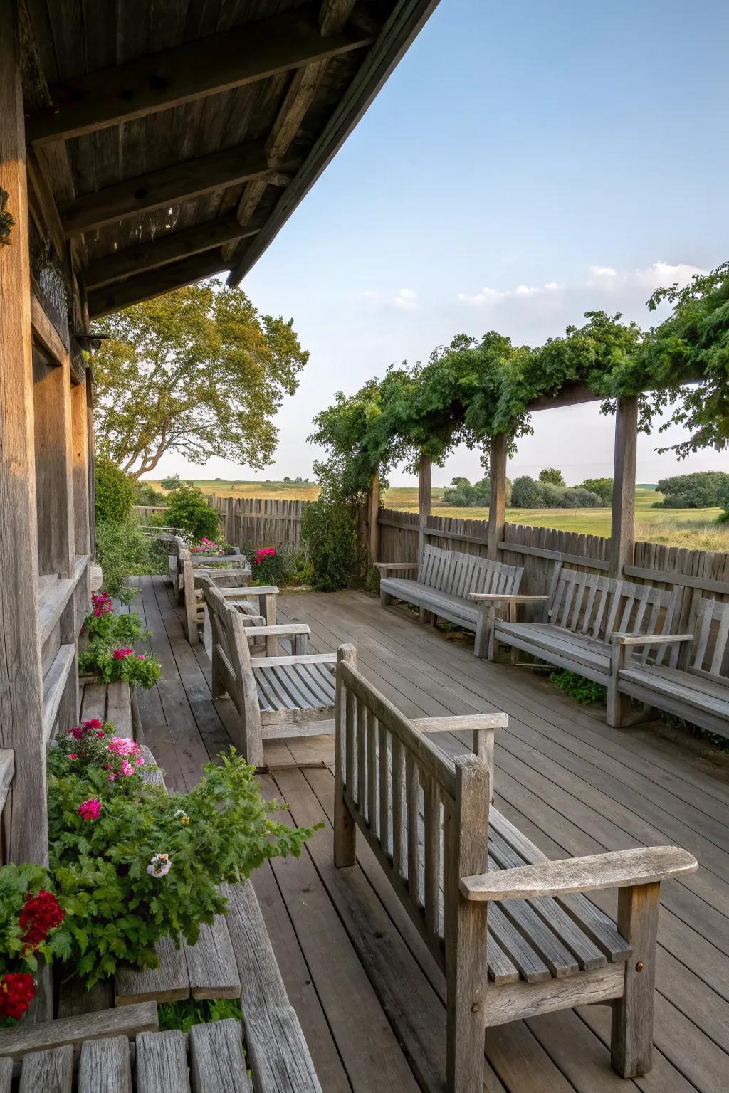 Open seating plan for a communal sensation.