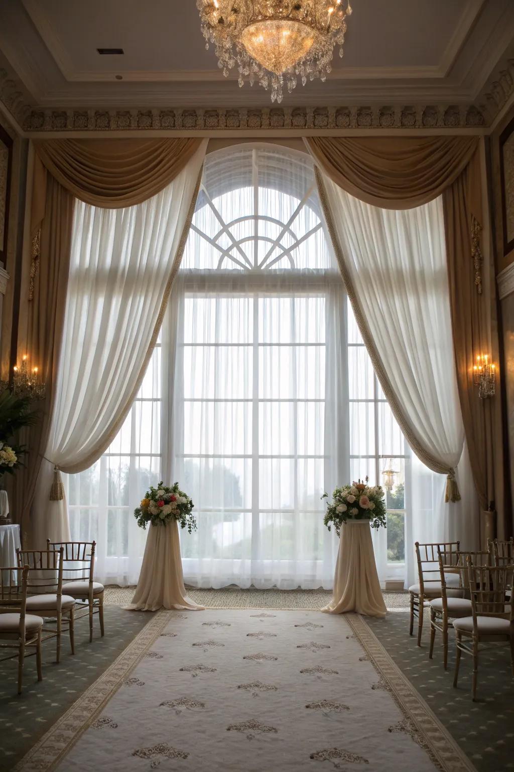 Luxury through layered materials.