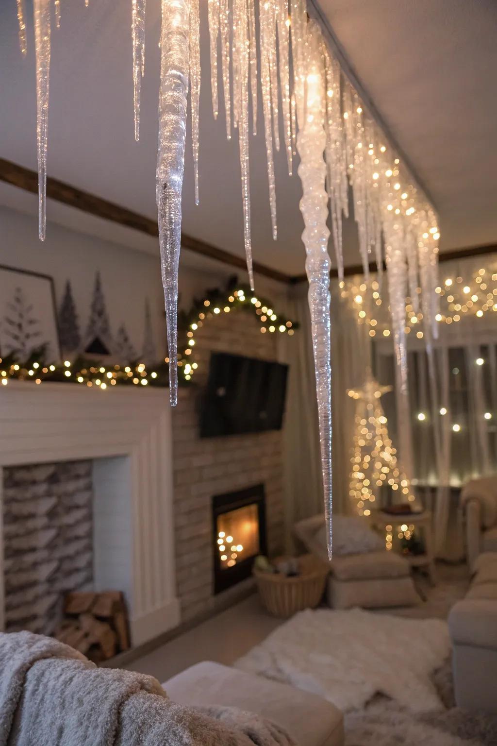 Sparkling icicles for a dash of elegance.