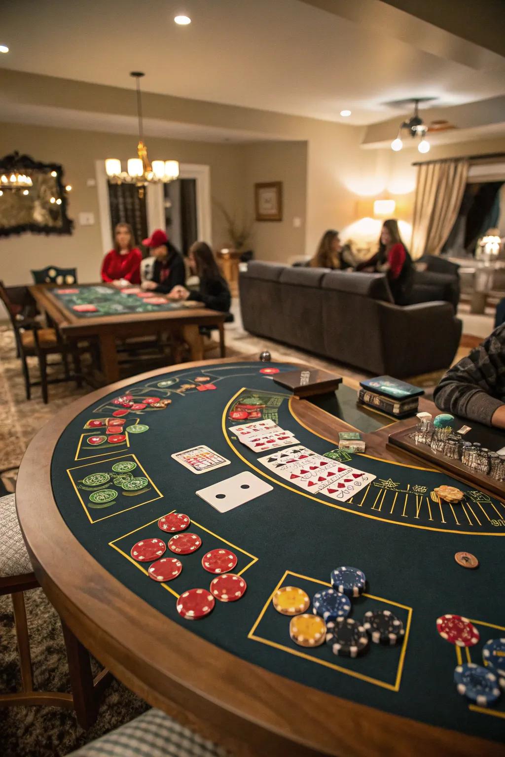 Bring the thrill of a casino to your home with a fun gaming night.