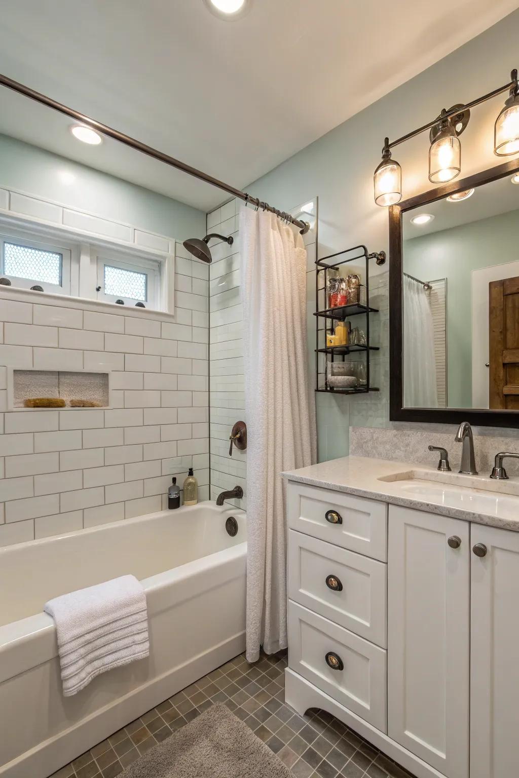 Multi-functional fixtures improve utility without sacrificing space.