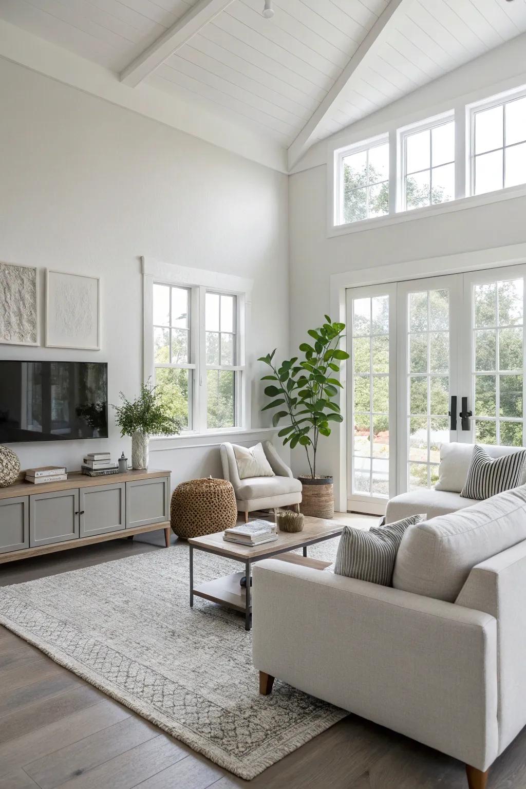 Simplicity for a spacious feeling.