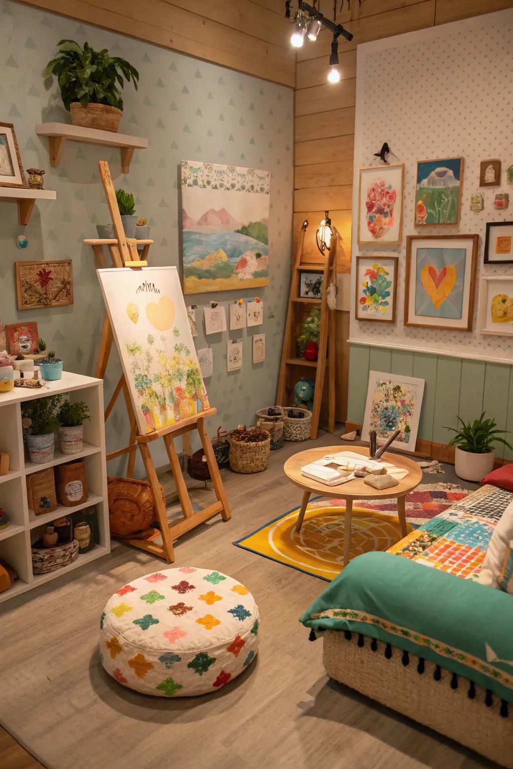 An art space is where art flows.