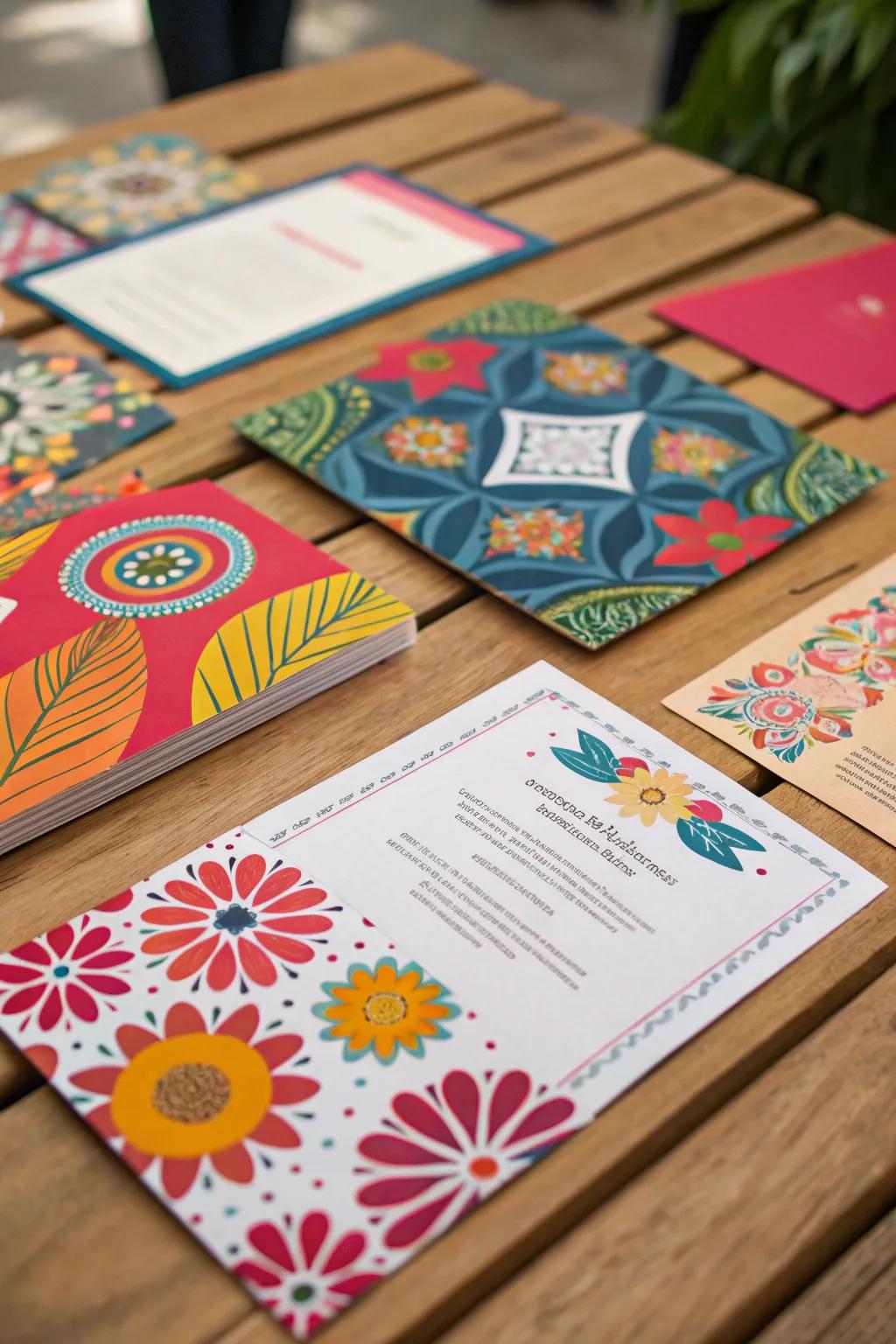 Invitations set the stage.