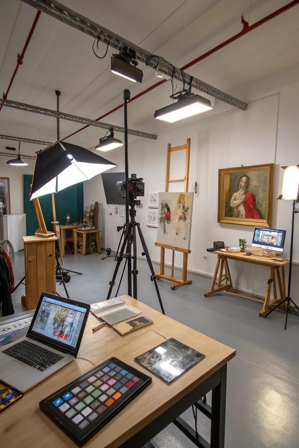 Tech-enhanced spaces for the modern artist.