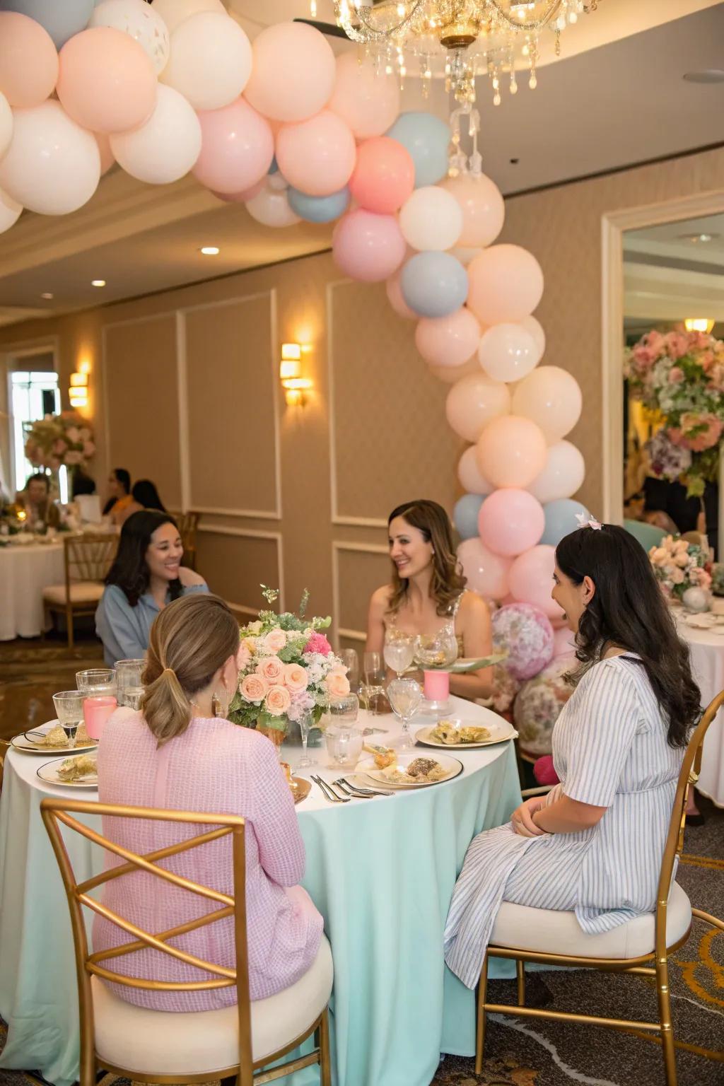 Circular seating arrangement fostering conversation and unity.