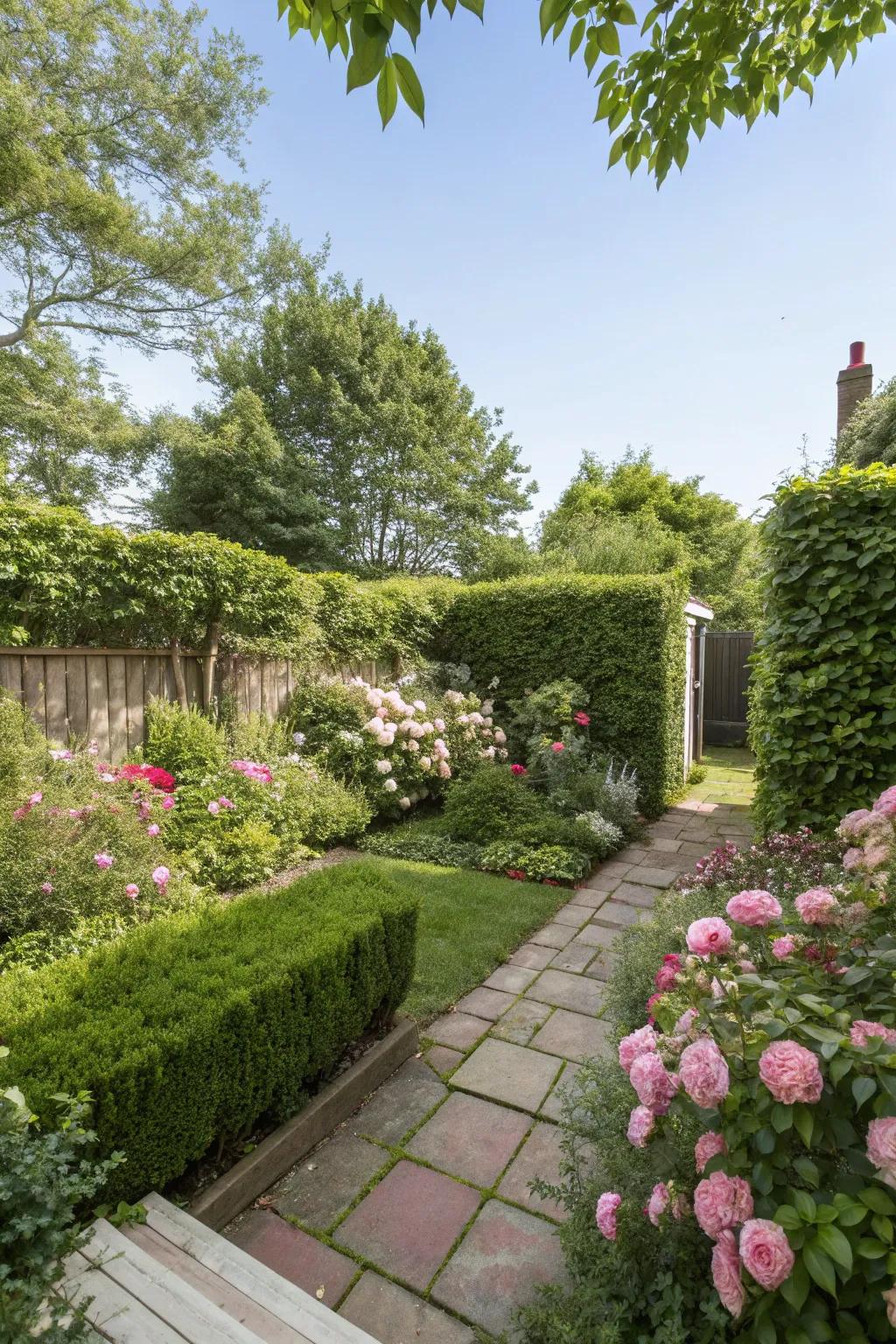 Find serenity in a private garden space.