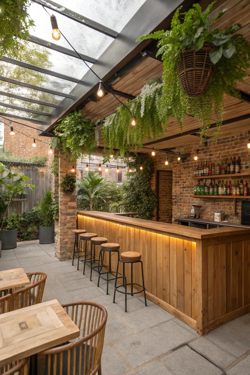 Build a refreshing space with outdoor-inspired elements.
