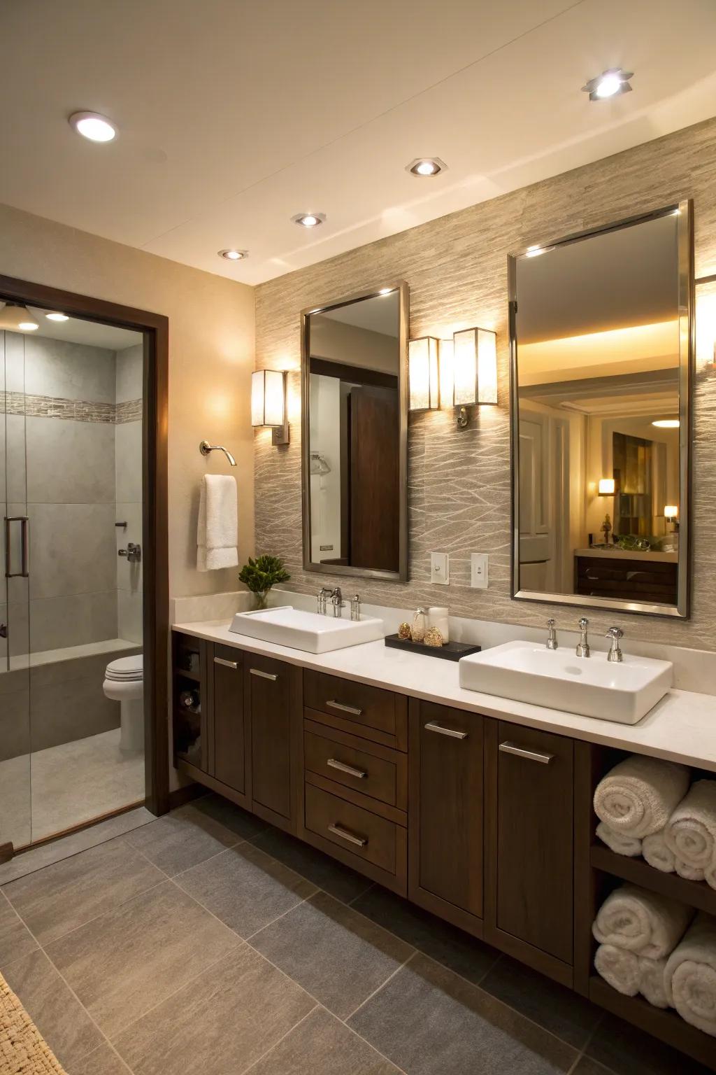 Adjustable lighting provides function and flexibility in your space.