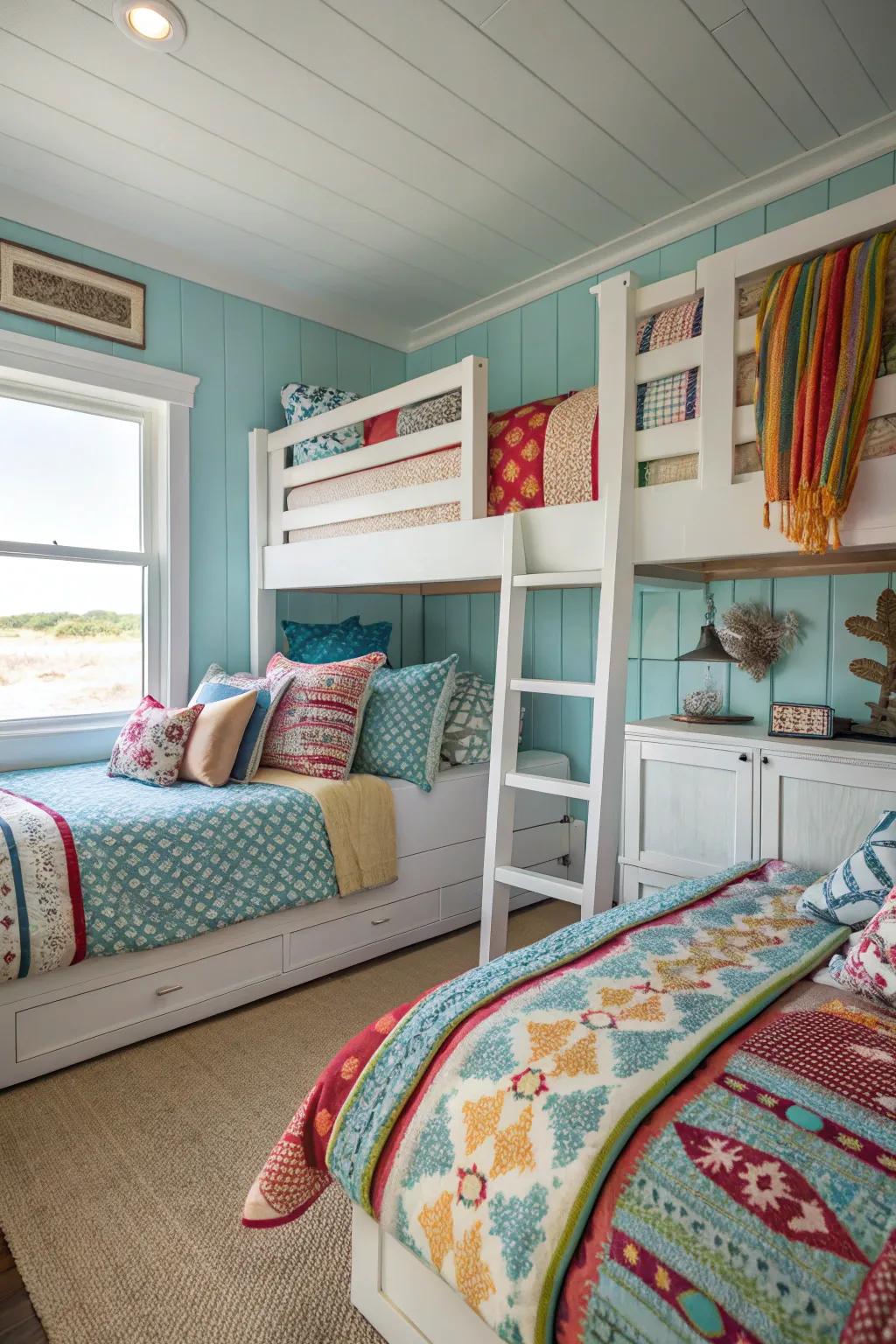 Layered weaves add warmth and personality.