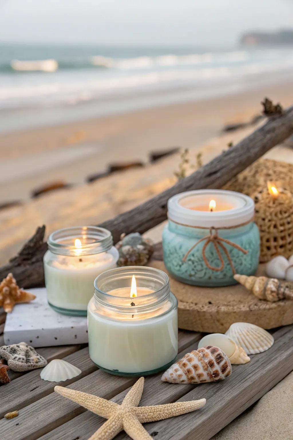 Ocean air lights bring the fresh aroma of the sea indoors.