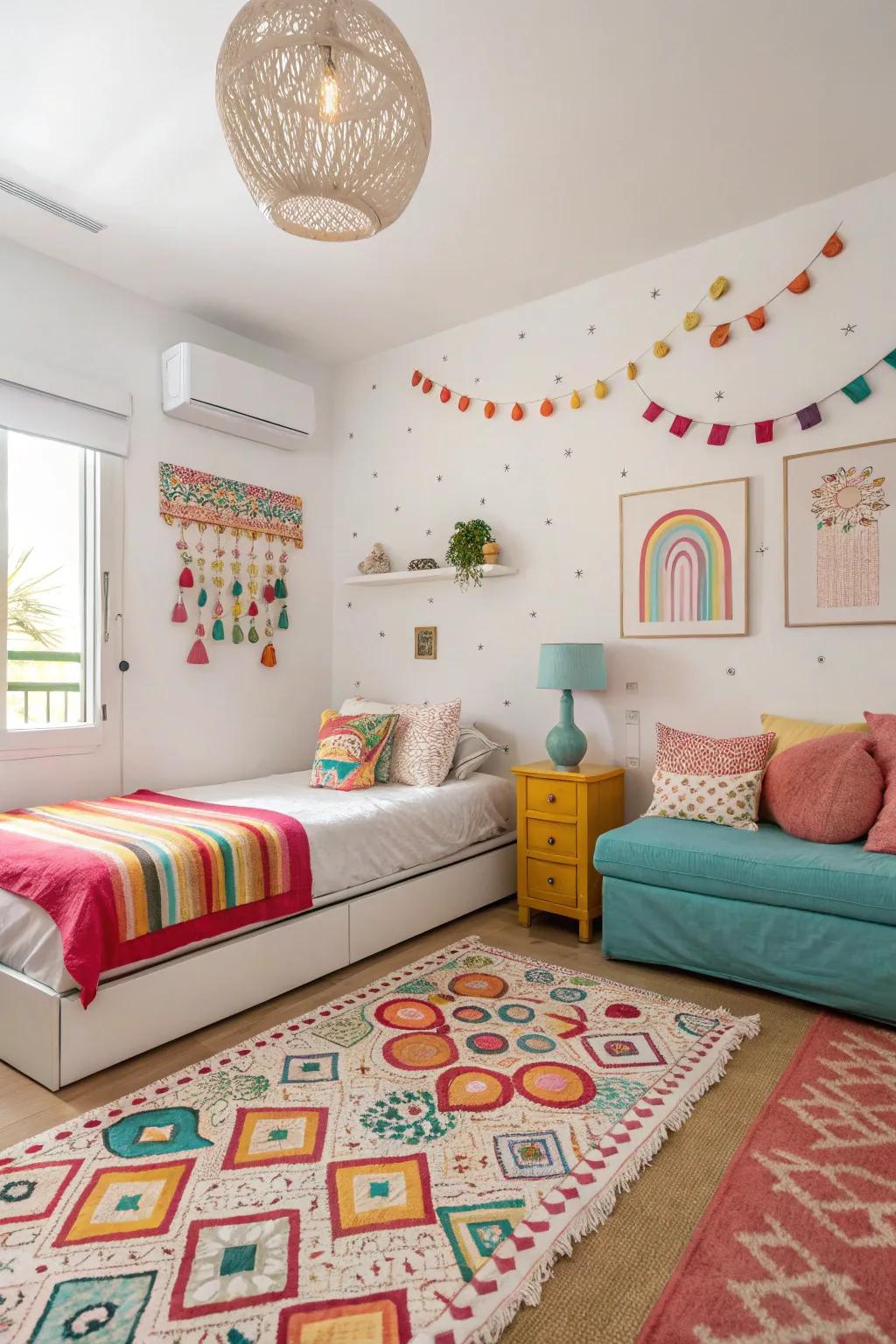 Vivid whites featuring undertones sustain a feeling of freshness and vibrancy inside your sleeping quarters.