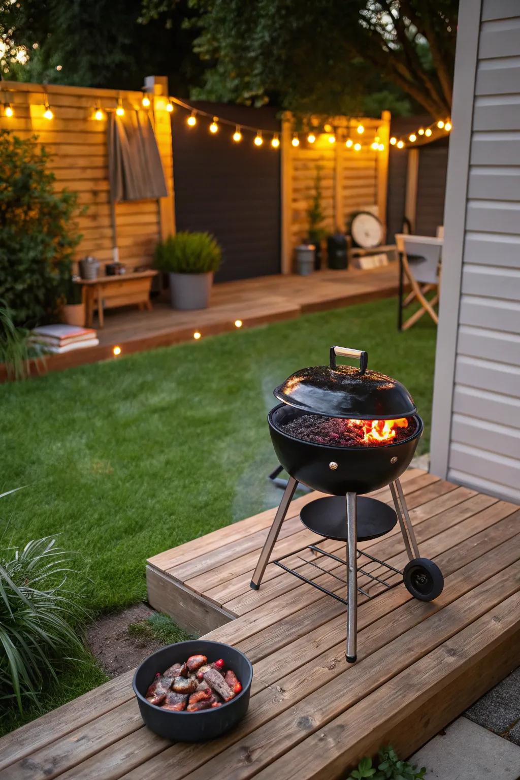 Enjoy classic grilling with the rich tastes of charcoal.