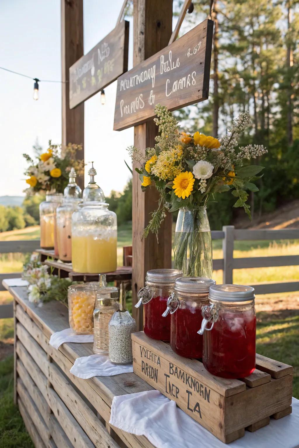 Add country-style charm with versatile mason jars.