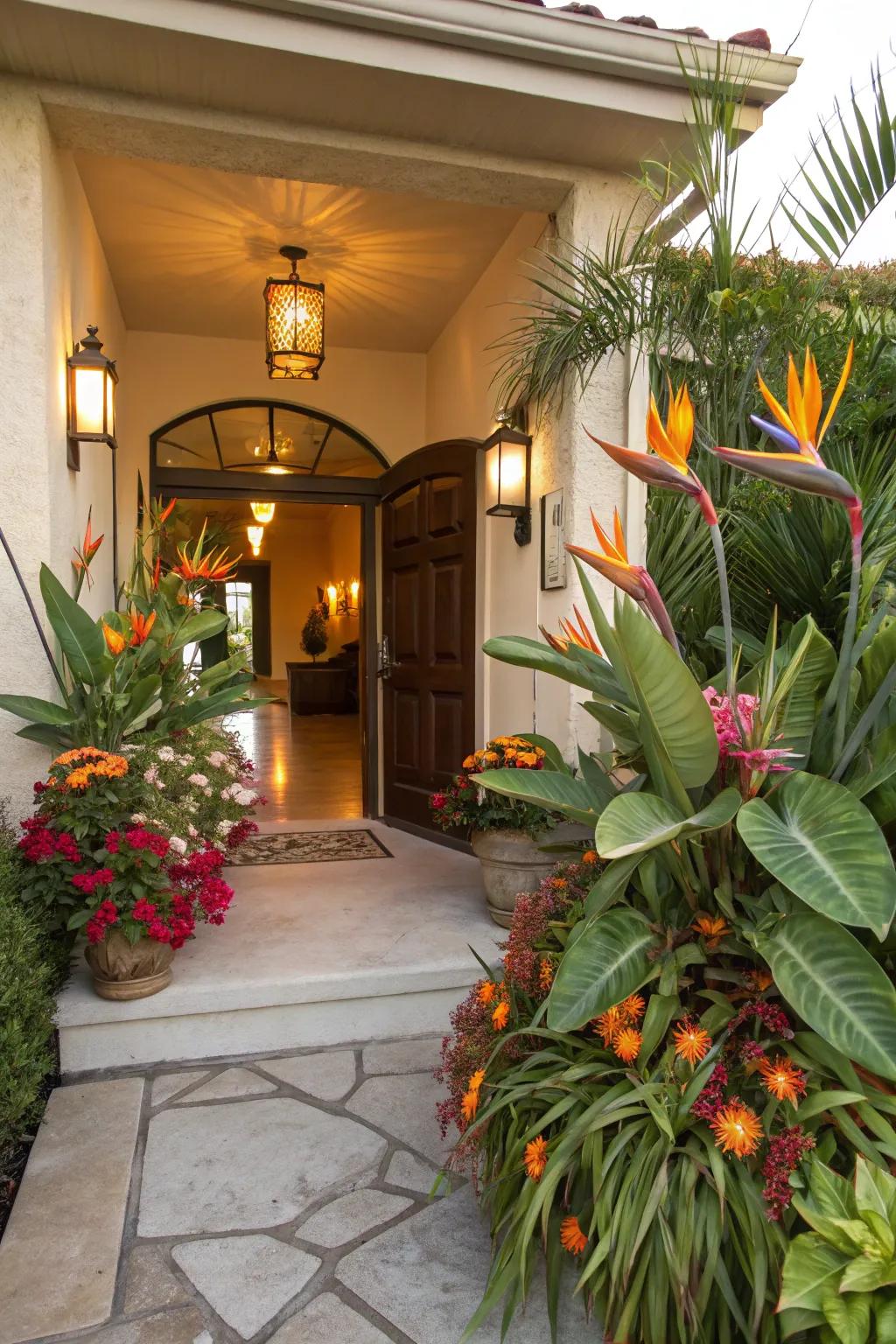Develop an exotic entrance with Regal Plume.