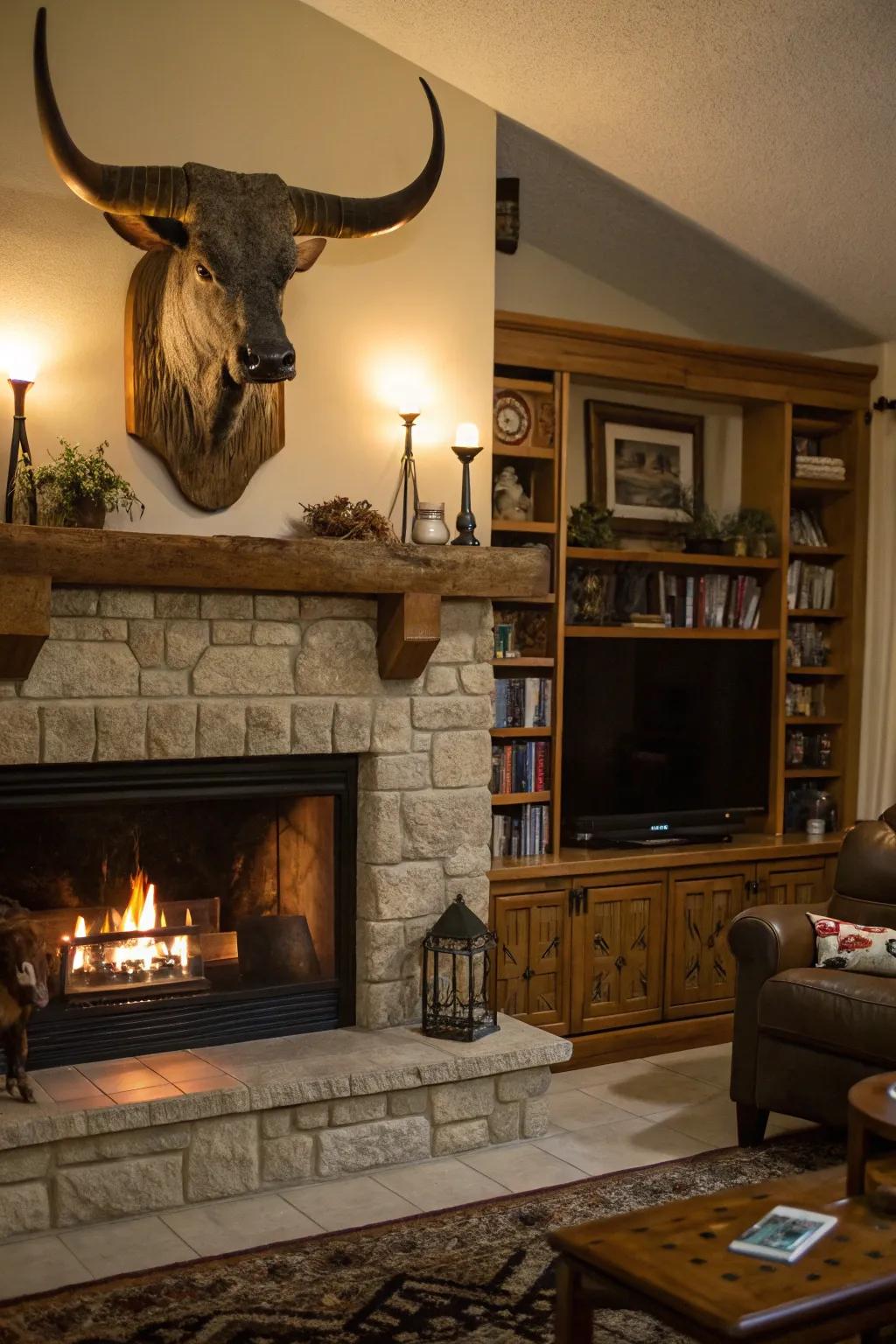 Craft a center of attention with mantelpiece d&eacute;cor.