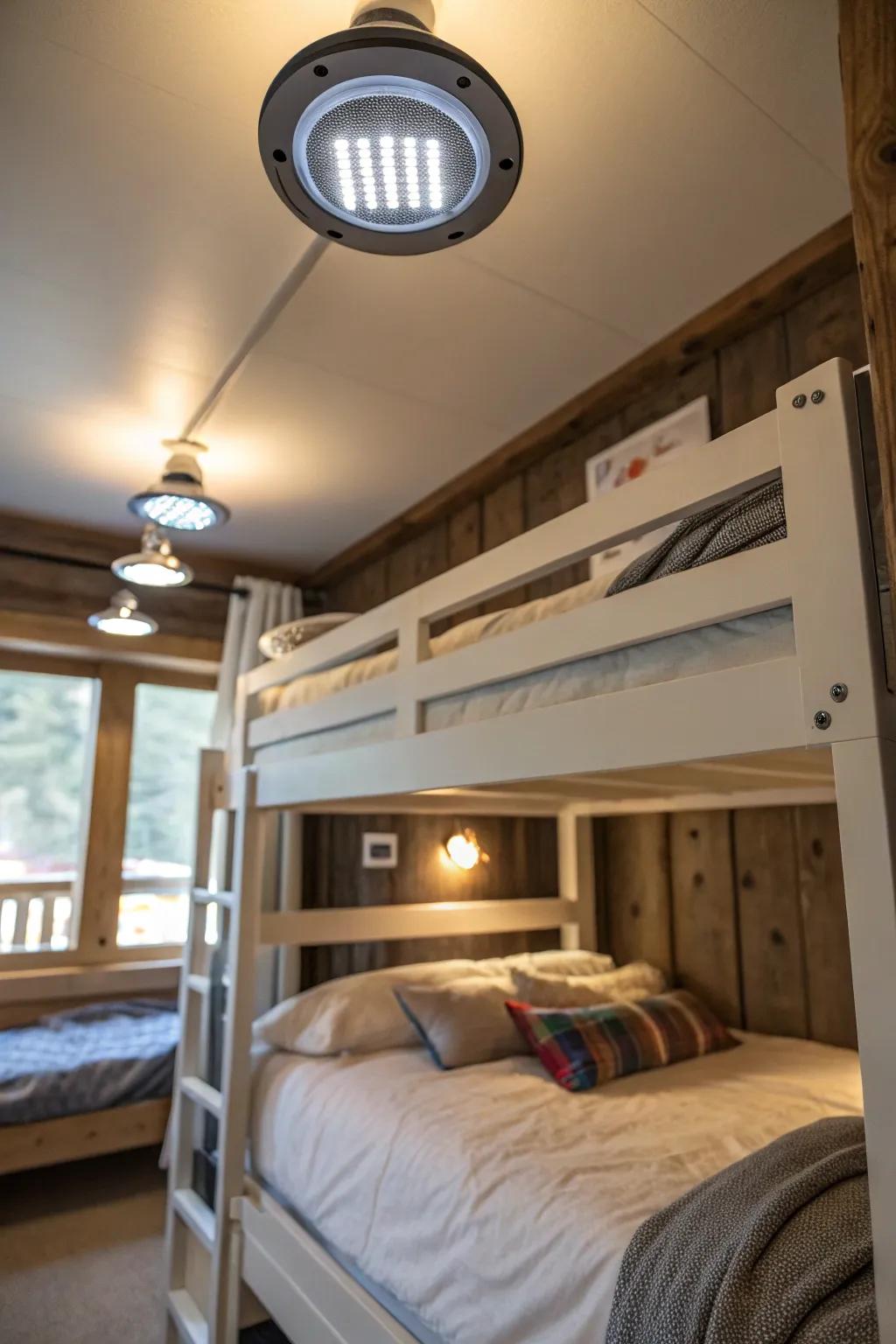 Remote-operated lights offer ultimate convenience.