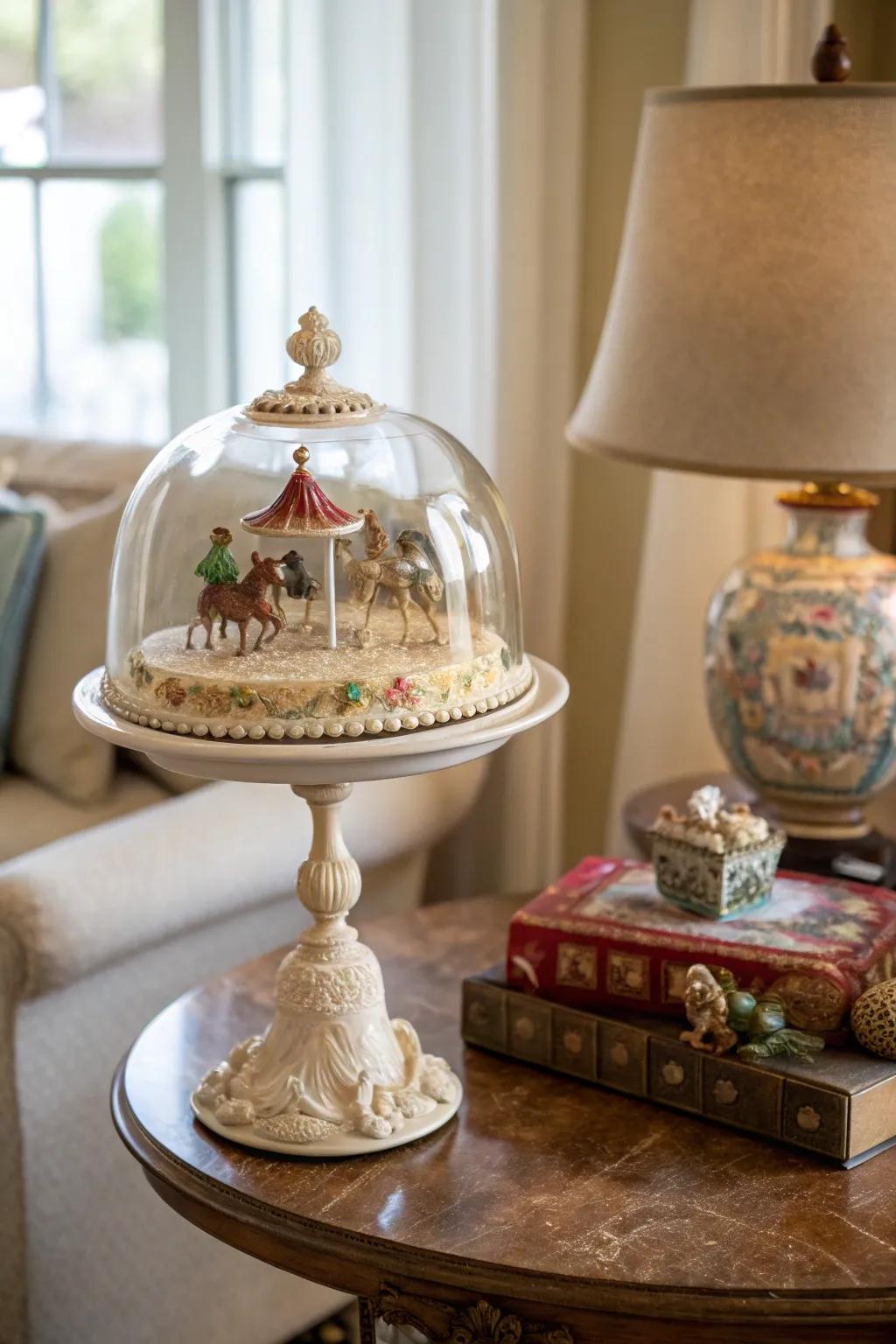 Highlight your art pieces using a stylish and protective display.