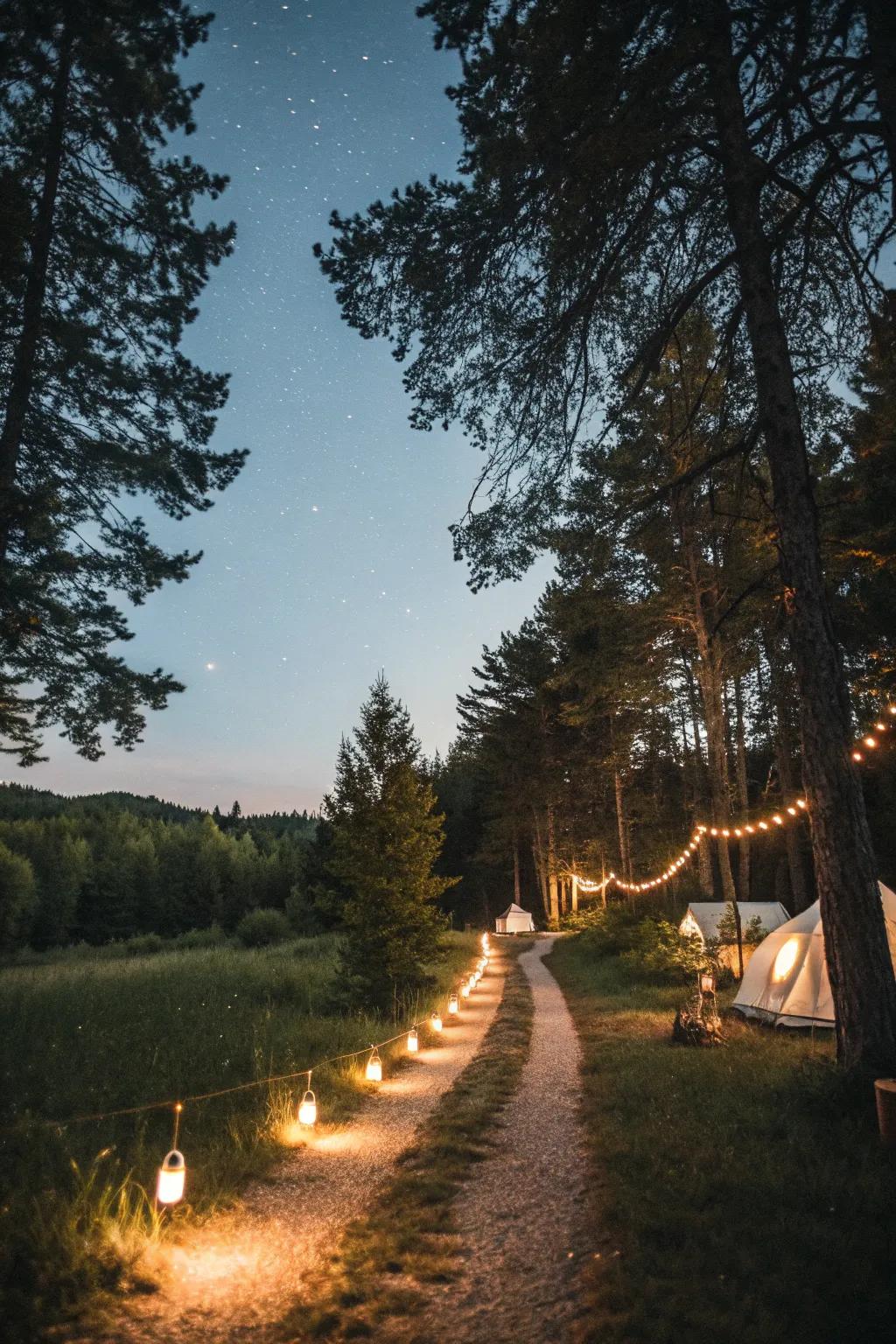 Brighten your campsite&rsquo;s paths with sustainable solar lights.