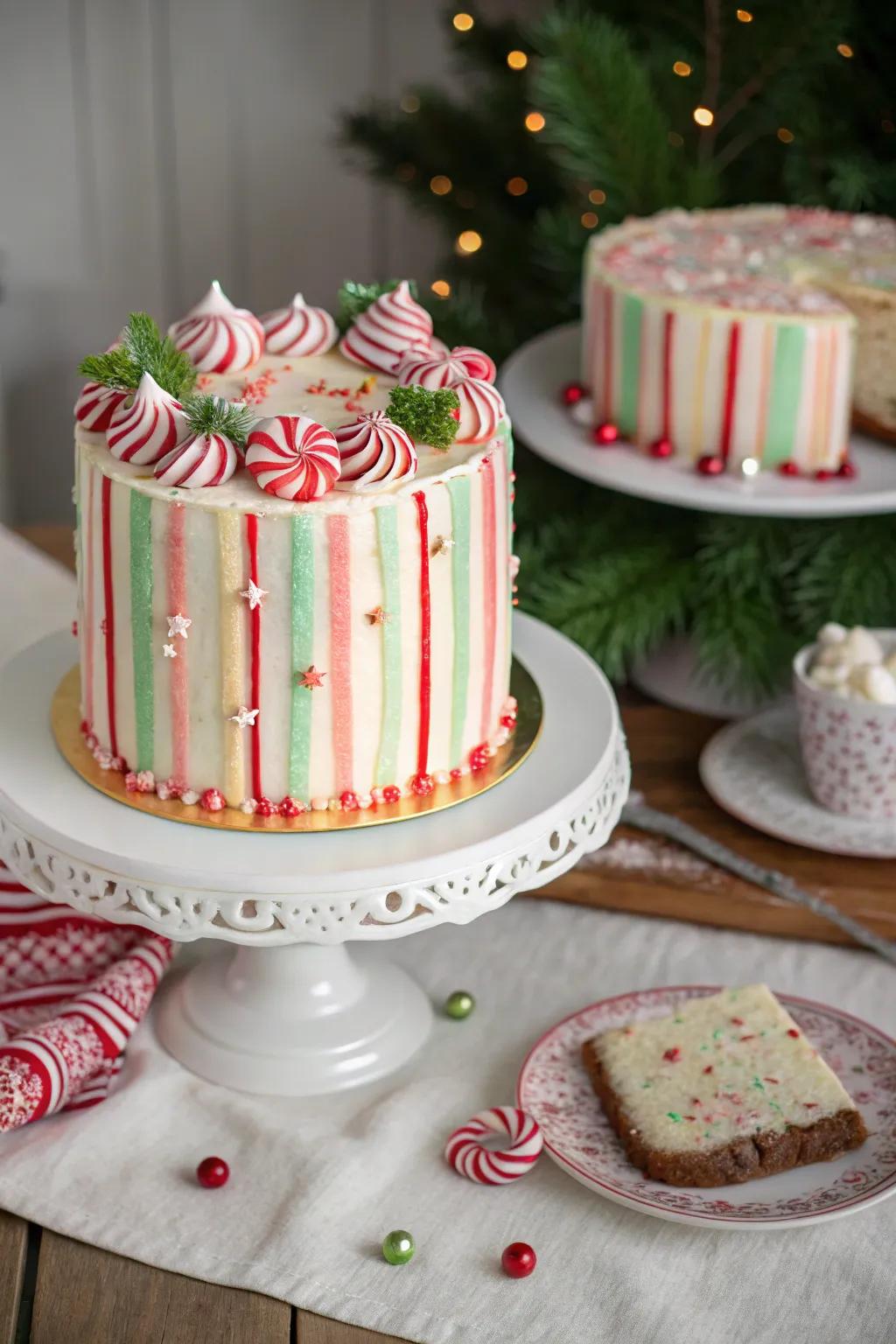 Create a sweet statement with a peppermint sweet treat.