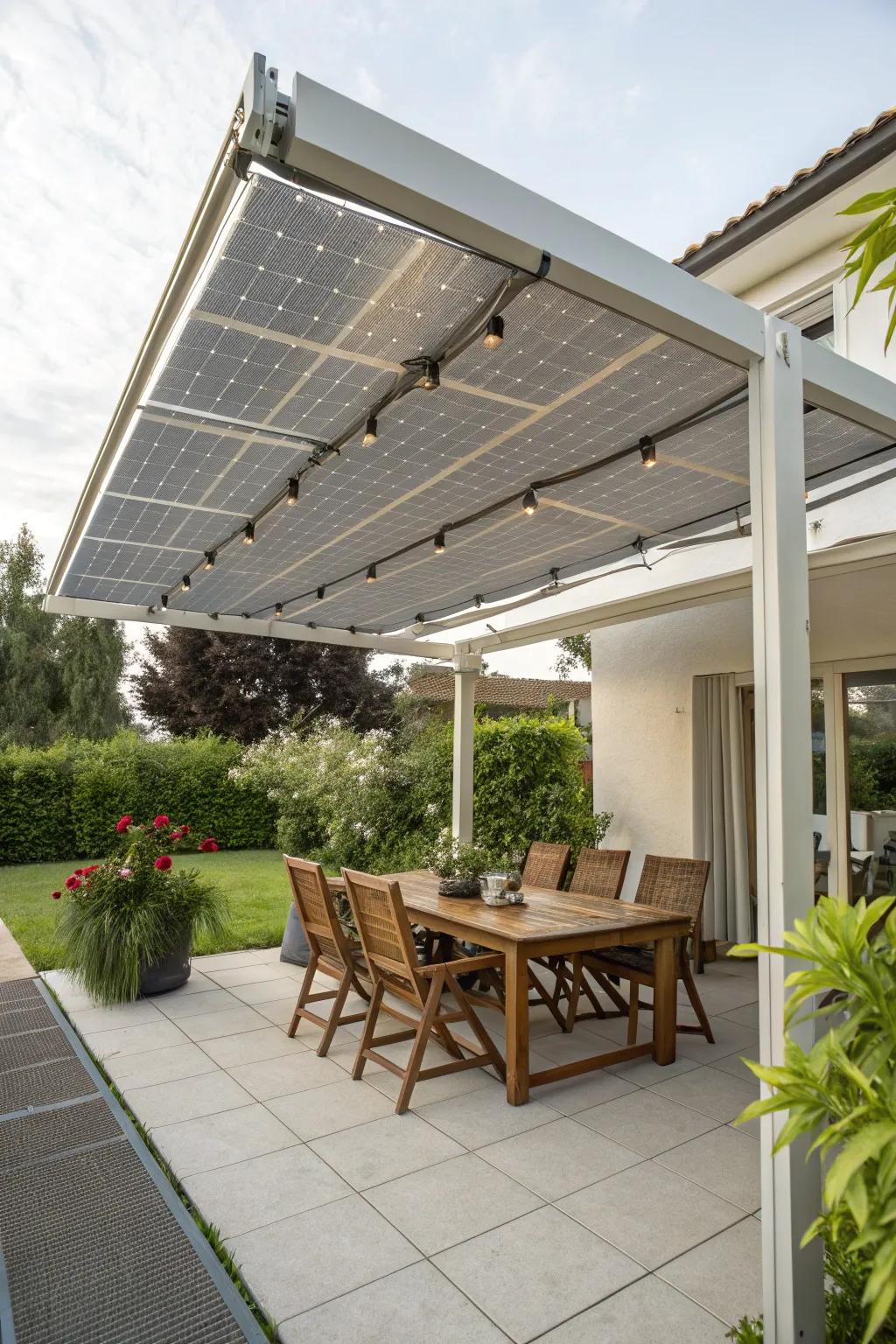 Solar canvas protections combine style with sustainability.