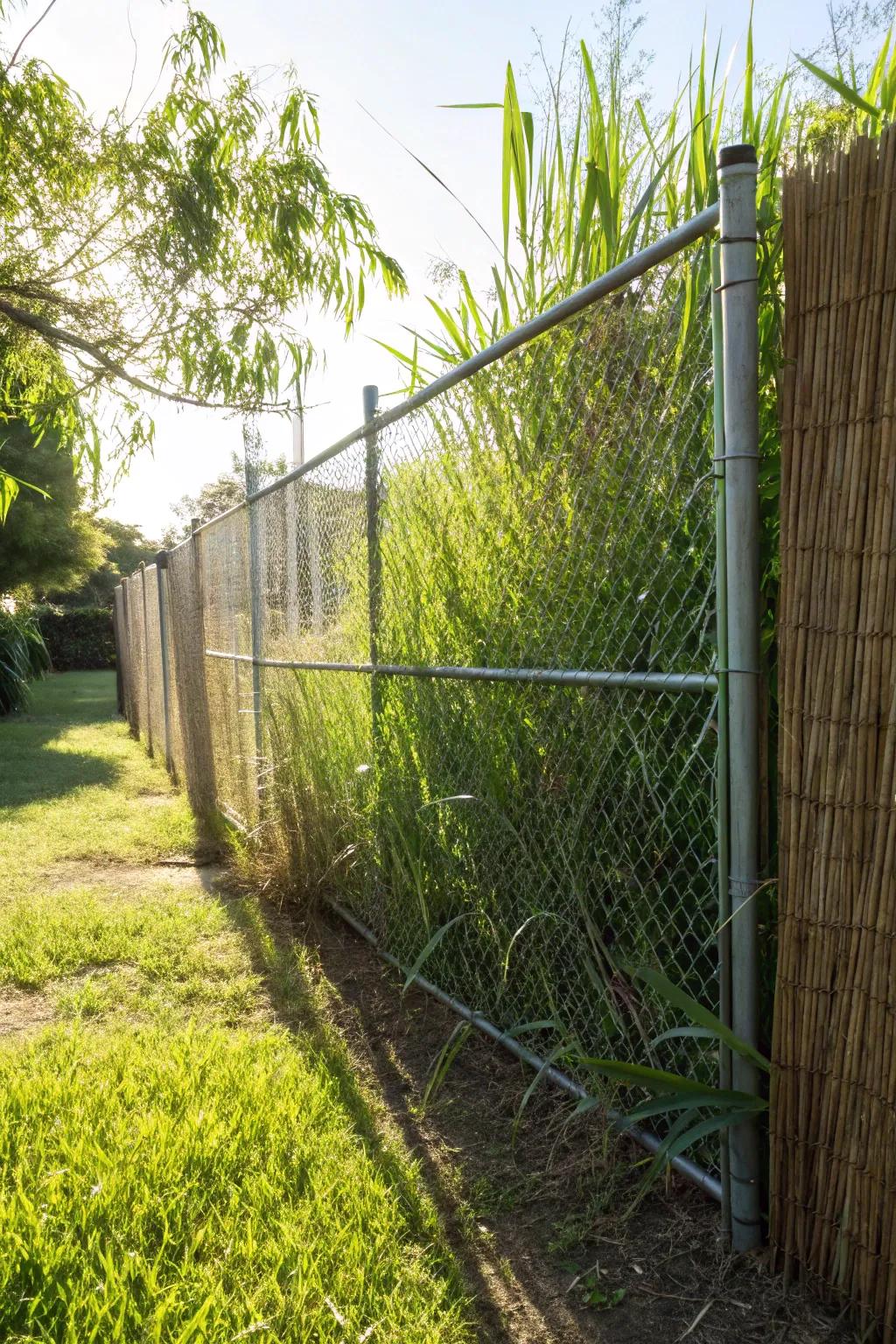 Reed screens offer a natural and quick privacy solution.