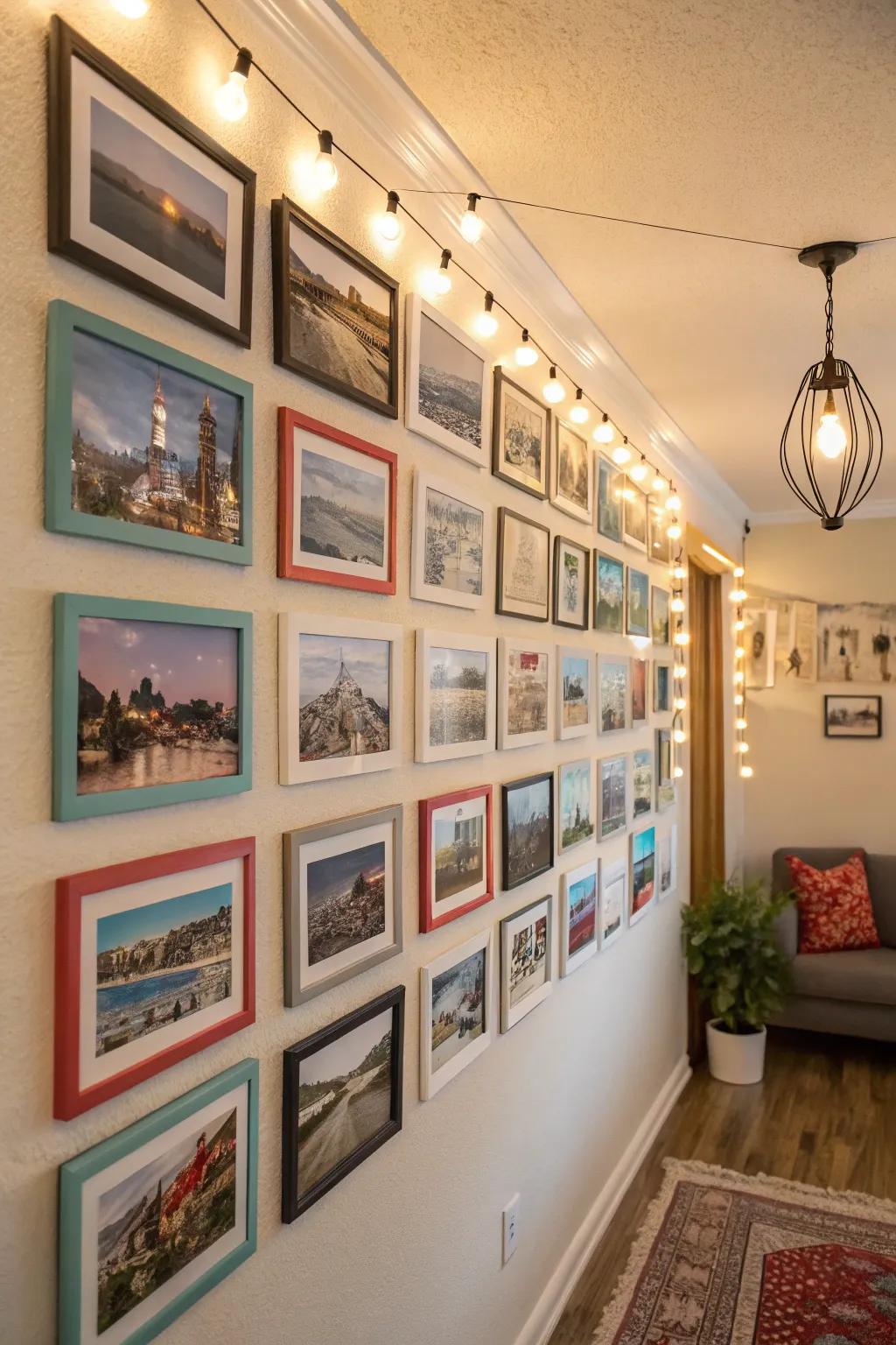A memory gallery showcasing treasured moments.