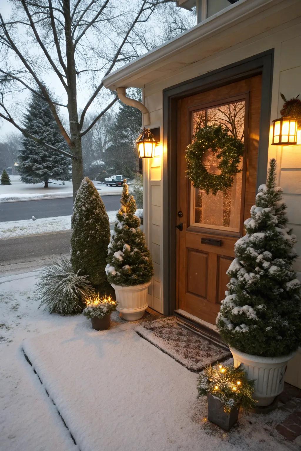 Bring the frosted forest to your doorstep.