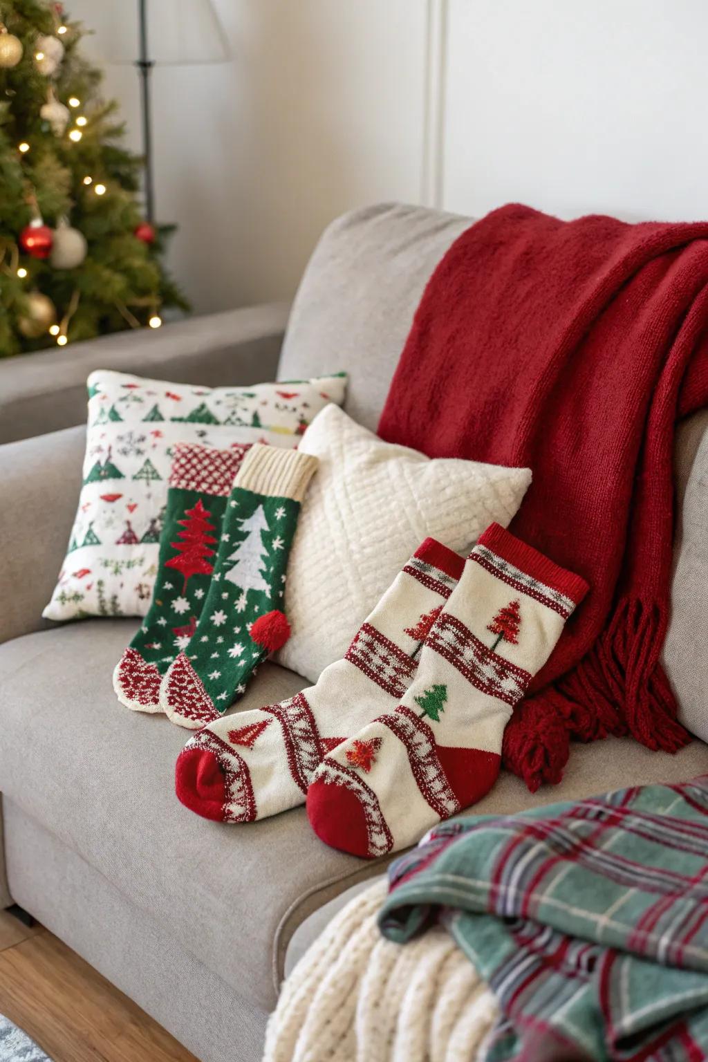 Soothing comforts make for a warm and thoughtful sock gift.