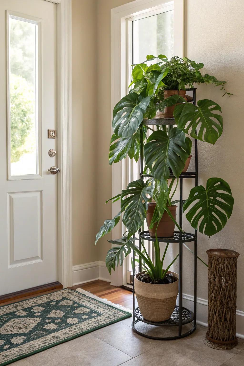 Add depth with tiered stands