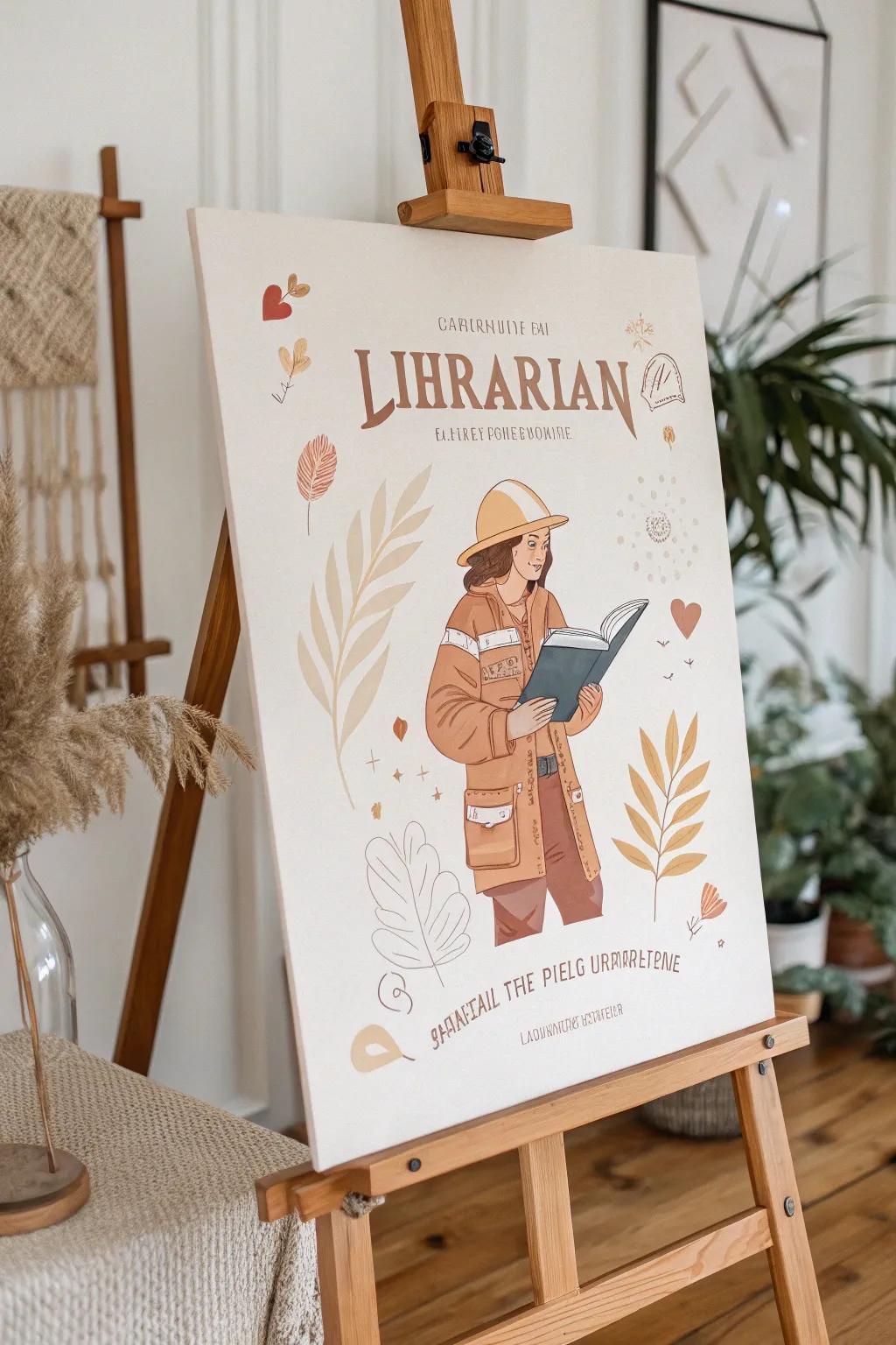 Celebrate community heroes with minimalist art&mdash;where elegance meets education!