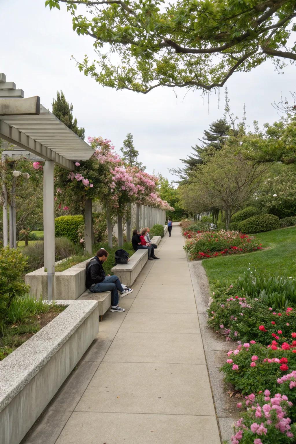 Combine function and relaxation with seating areas.