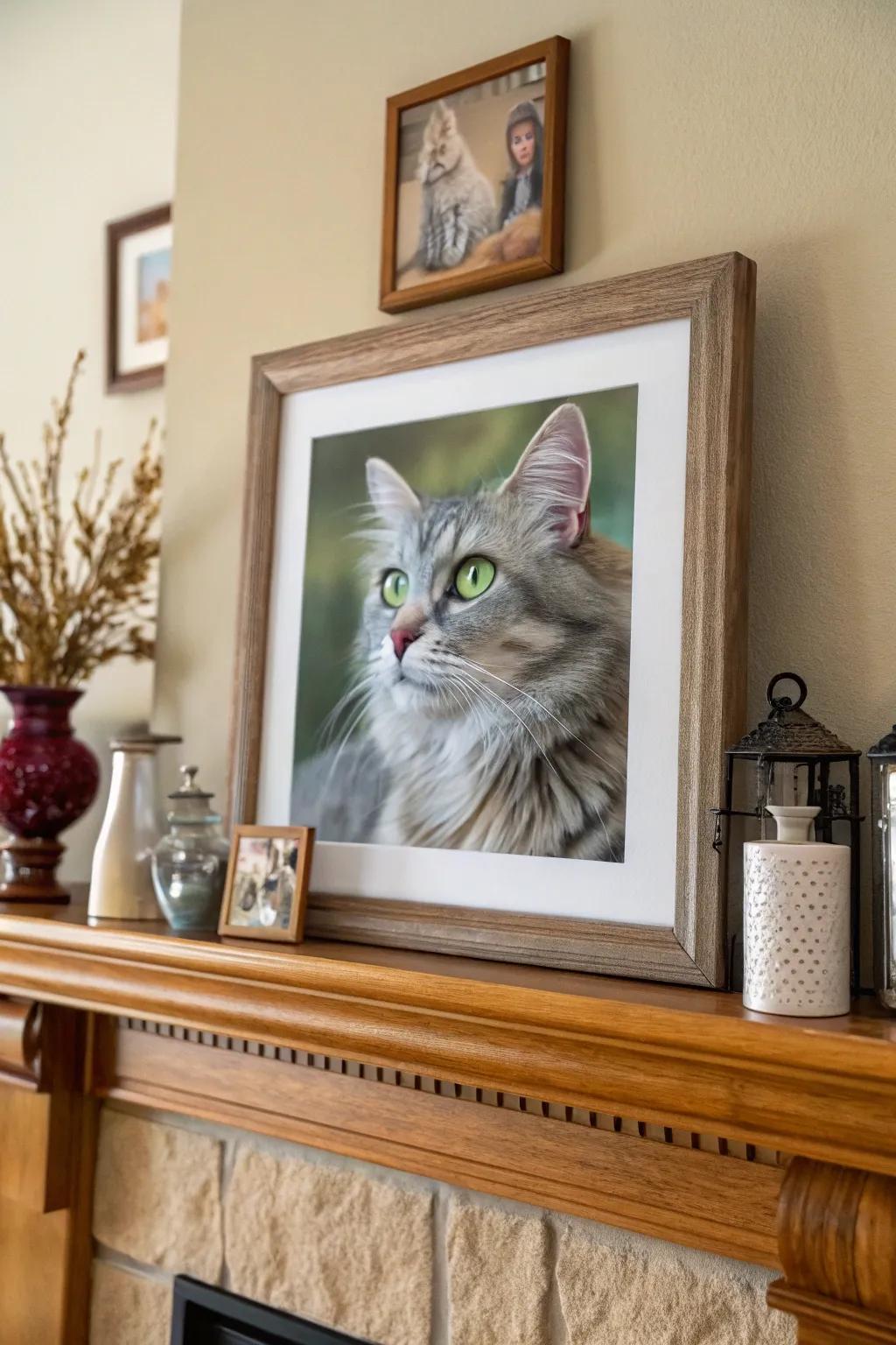 A bespoke animal canvas that captures the spirit of a beloved pet.