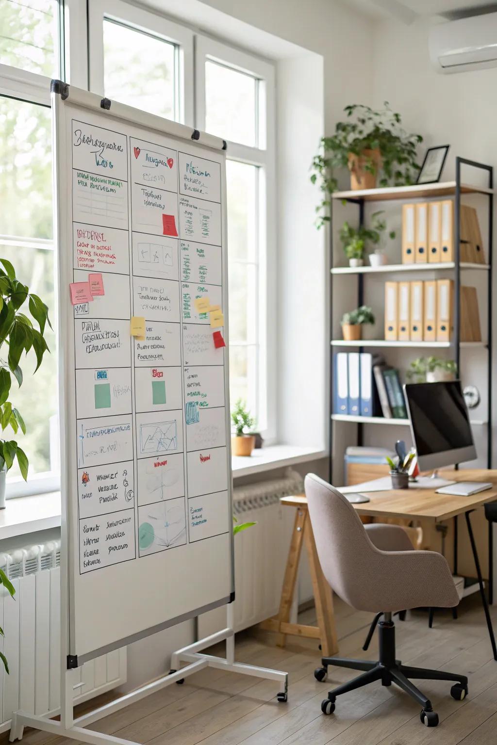 Stay effective with a tracker that shows your progress.