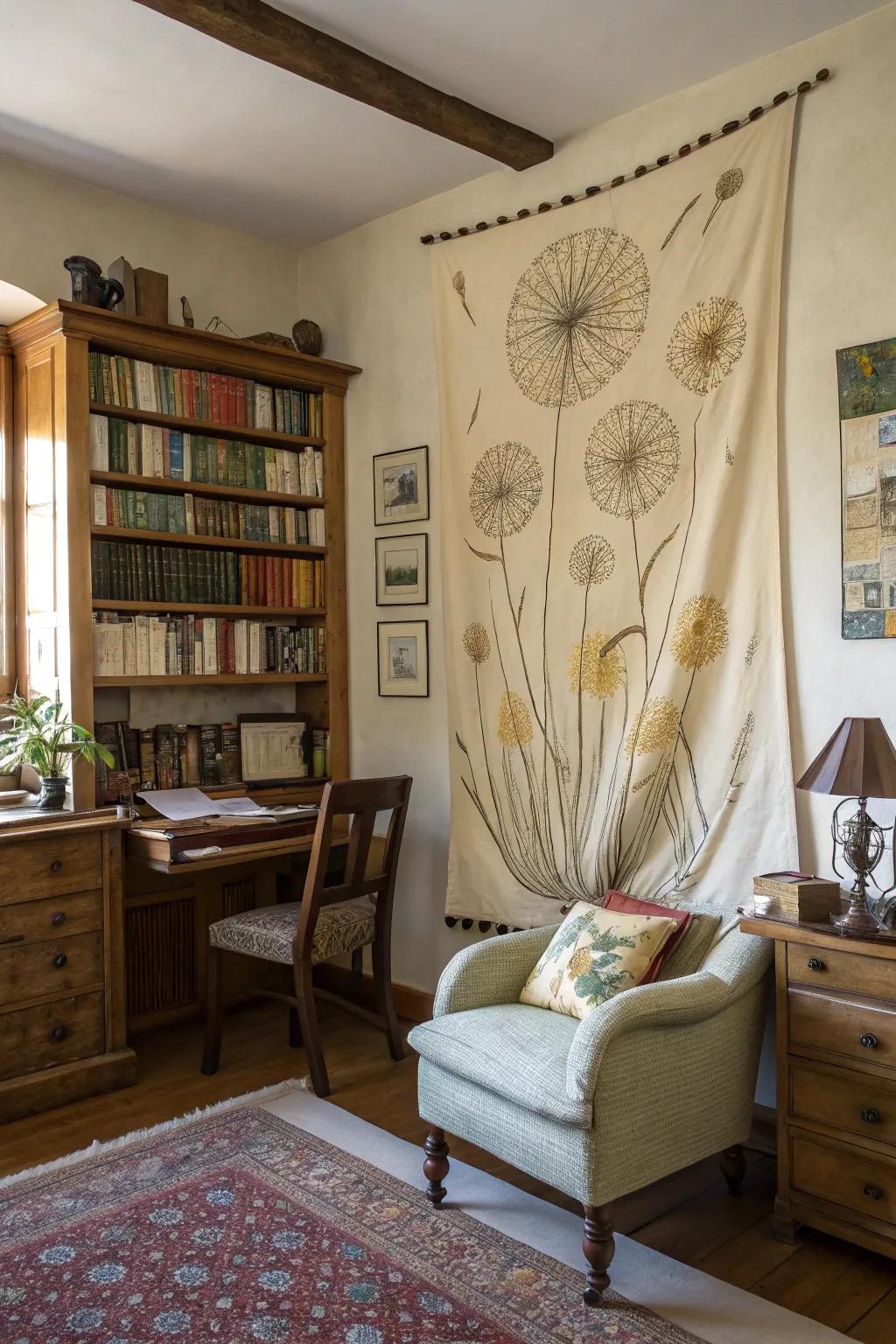 Textile art injects warmth and feel to any space.