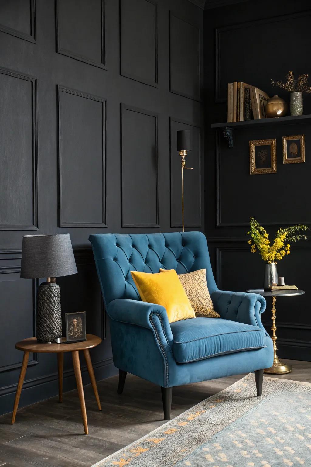 A room demonstrating the 60-30-10 color principle.