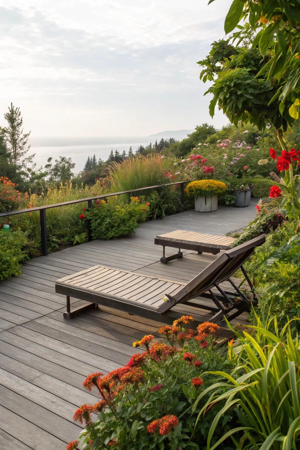 Autonomous benches offer flexibility in arranging your deck space.